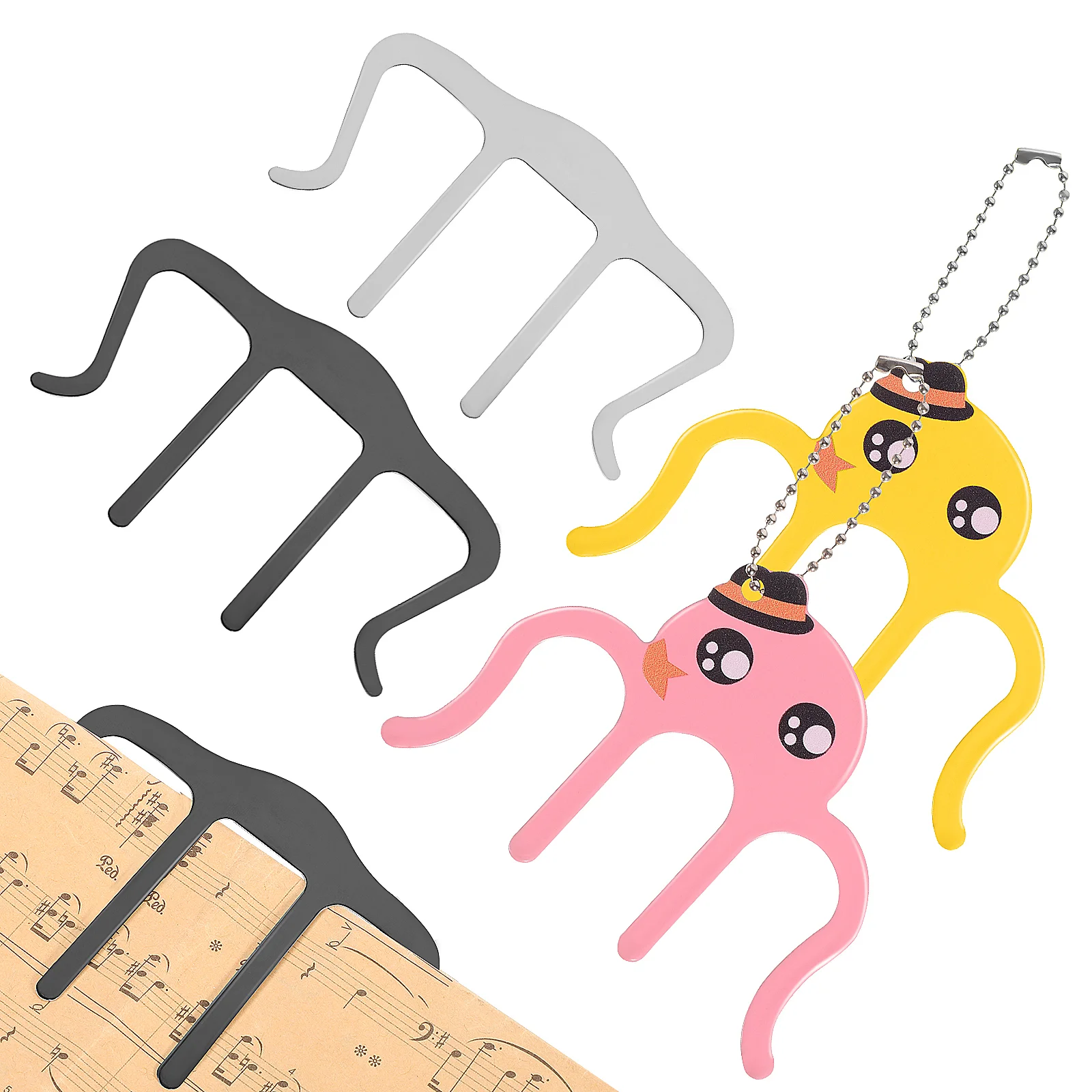 4 Pcs Music Book Clips Music Stand Clips Sheet Music Clips for Note Papers Books Pages Piano Scores
4 Pcs Music Book Clips Music Stand Clips Sheet Music Clips for Note Papers Books Pages Piano Scores
