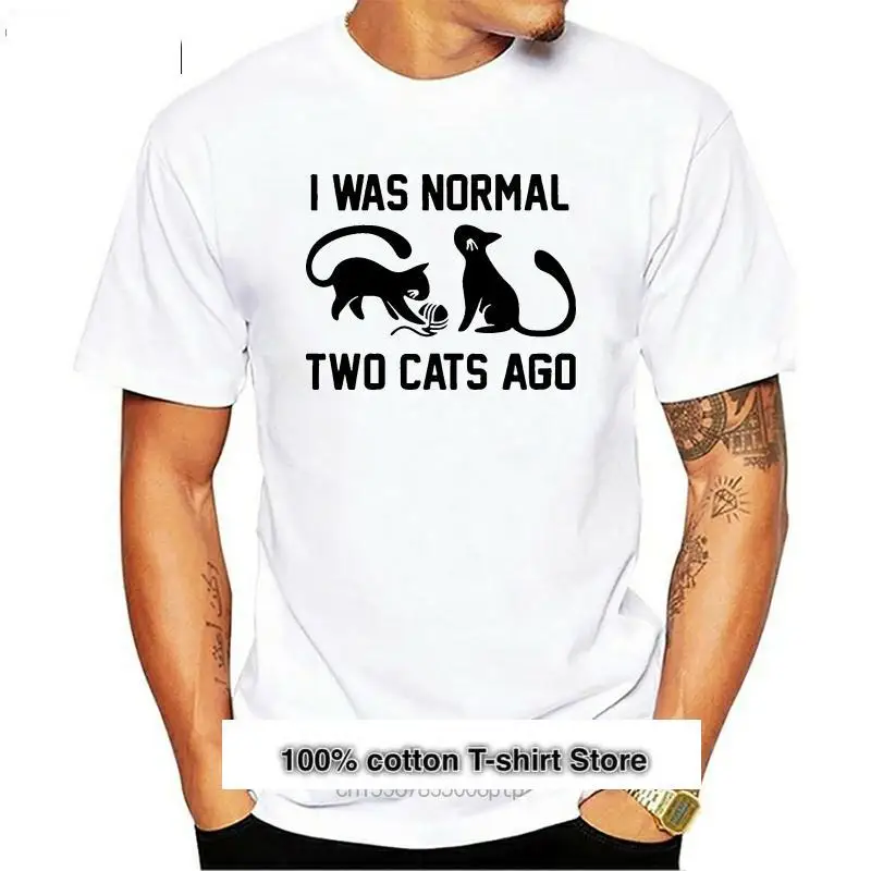 Camiseta con personalidad I Was Normal Two Cats Ago para hombre, camiseta de béisbol, camiseta fresca de manga corta para hombre 
Camiseta con personalidad I Was Normal Two Cats Ago para hombre, camiseta de béisbol, camiseta fresca de manga corta para hombre
