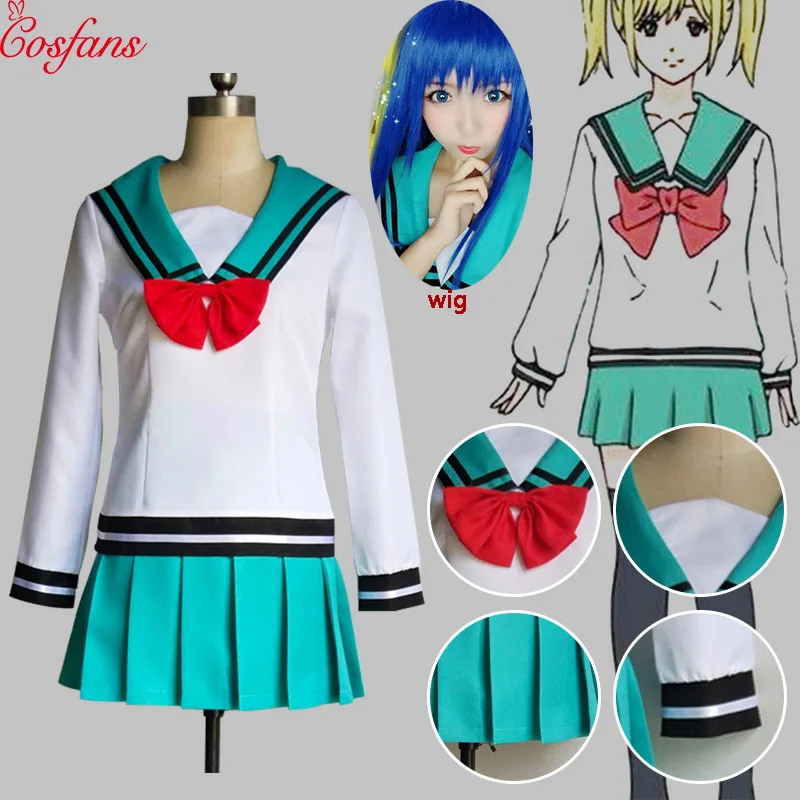 Japan The Disastrous Life of Saiki K. women Teruhashi Kokomi cosplay dress Saiki Kusuo no sai-nan Yumehara Chiyo dress and wig
Japan The Disastrous Life of Saiki K. women Teruhashi Kokomi cosplay dress Saiki Kusuo no sai-nan Yumehara Chiyo dress and wig