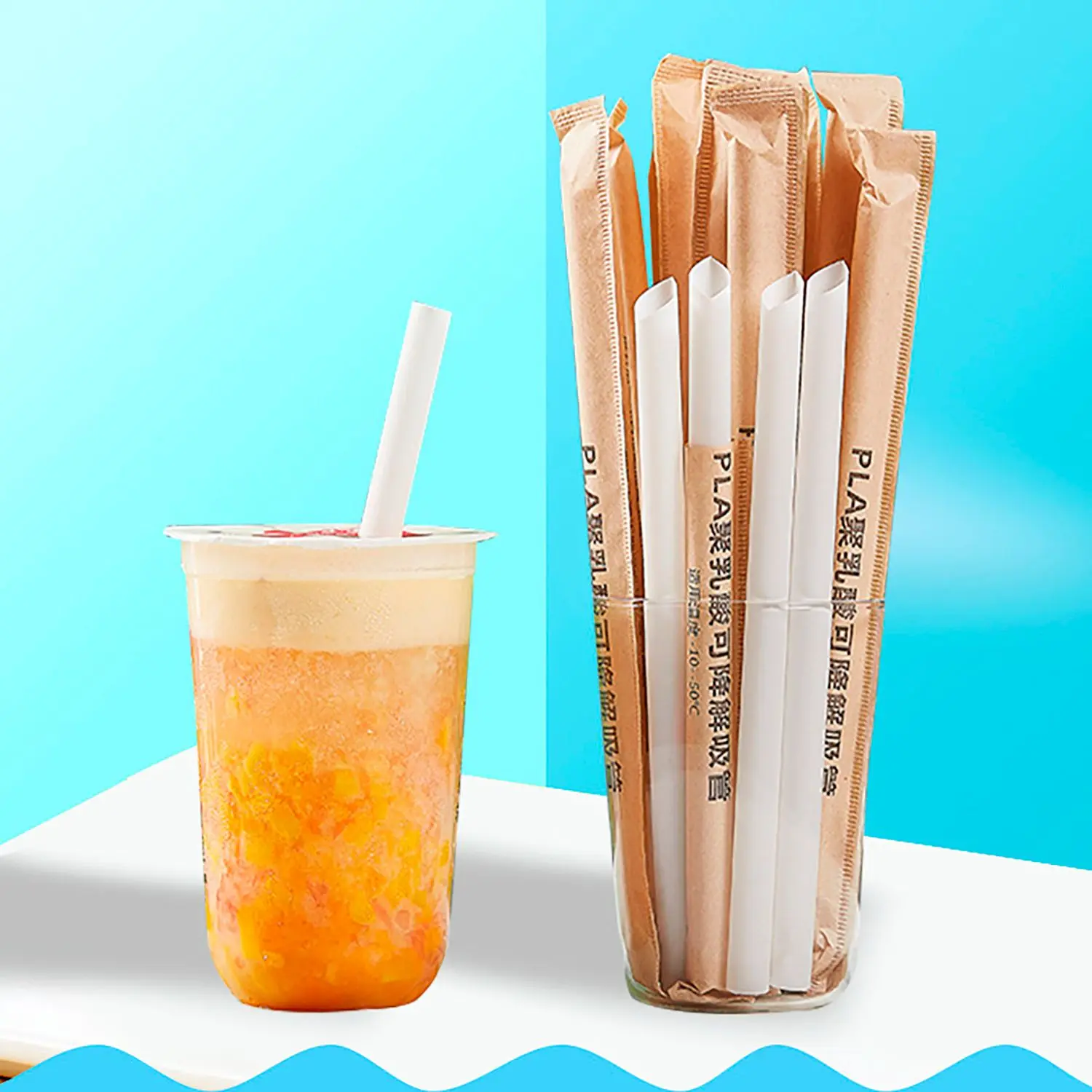 1000pcs Degradable PLA Straw Environmentally Friendly Independent Packaging Catering Milk Tea Straw
1000pcs Degradable PLA Straw Environmentally Friendly Independent Packaging Catering Milk Tea Straw