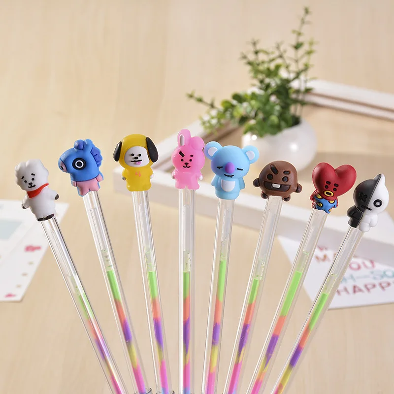 New BT21 Kawaii Cartoon series writing tool pen colorful gel pen water-based pen signature student stationery gift girl heart
New BT21 Kawaii Cartoon series writing tool pen colorful gel pen water-based pen signature student stationery gift girl heart