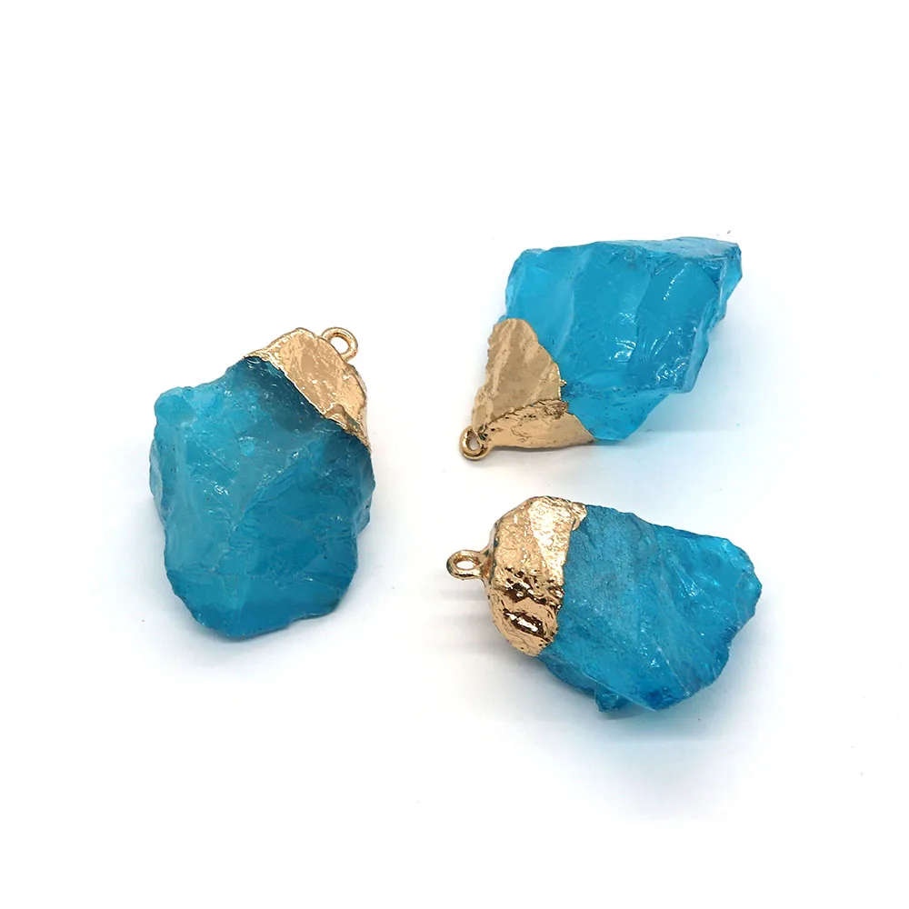 1pcs 25x35-40x50mm Natural Semi-precious Stone Pendants Irregular Shaped Blue Crystal Stone DIY for Making Necklace Earrings
1pcs 25x35-40x50mm Natural Semi-precious Stone Pendants Irregular Shaped Blue Crystal Stone DIY for Making Necklace Earrings