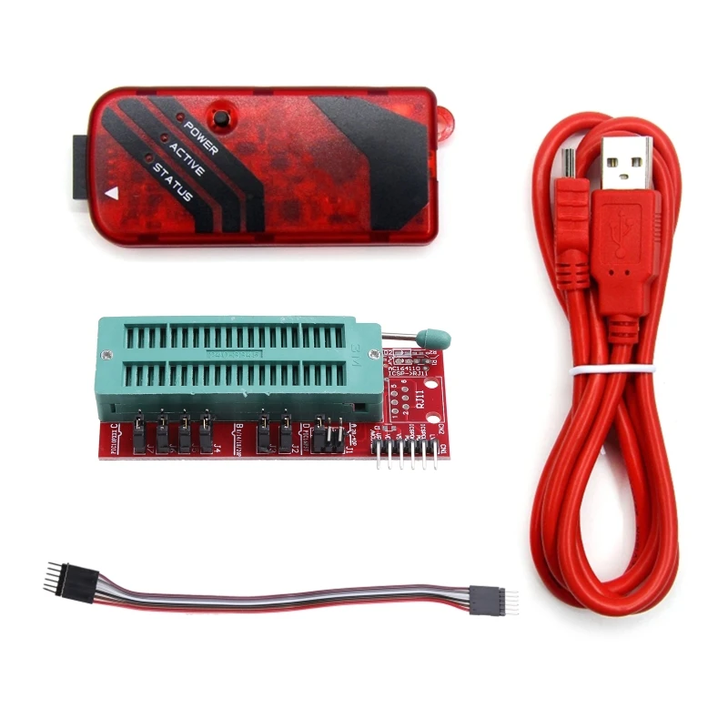 E8BA USB ICSP Programmer Universal Higher Programming Speed High-Capacity Memories Automatic Develop Microcontroller PIC KIT3
E8BA USB ICSP Programmer Universal Higher Programming Speed High-Capacity Memories Automatic Develop Microcontroller PIC KIT3