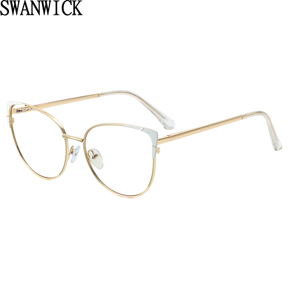 Swanwick big frame cat eye glasses vintage ladies anti blue light fashion metal women's eyeglasses accessories pink clear lens
Swanwick big frame cat eye glasses vintage ladies anti blue light fashion metal women's eyeglasses accessories pink clear lens