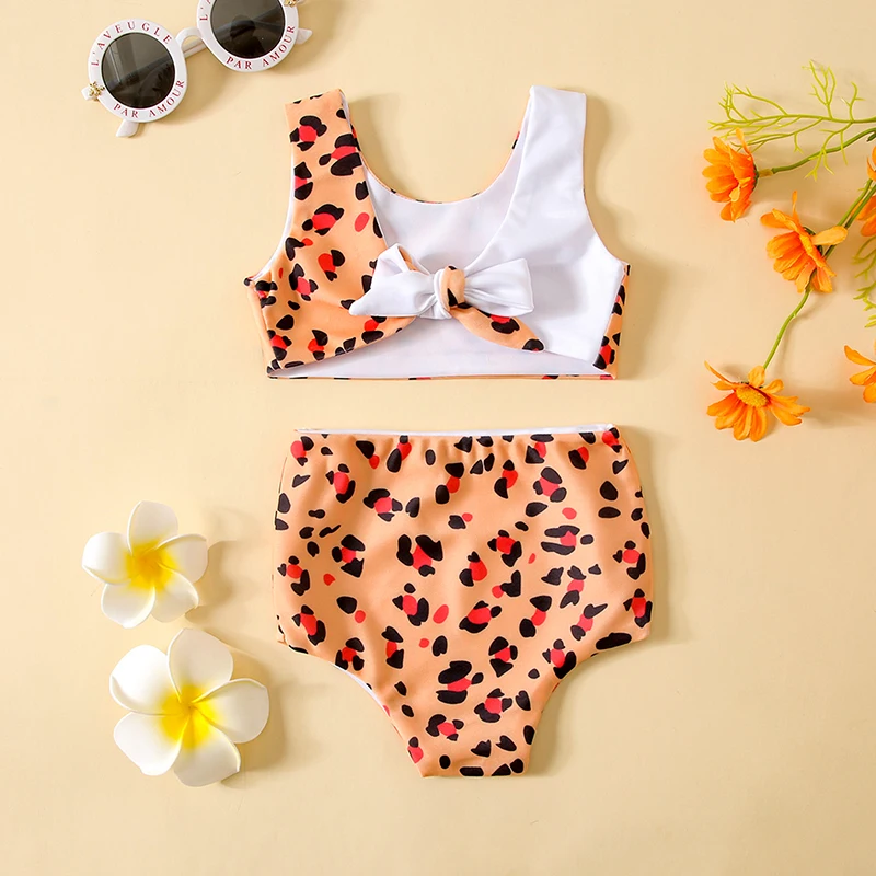 Little Girls Two Piece Swimsuits V-Neck Tie Knot Leopard Bikini Tops and Bottom Set 6Months-4Years
Little Girls Two Piece Swimsuits V-Neck Tie Knot Leopard Bikini Tops and Bottom Set 6Months-4Years
