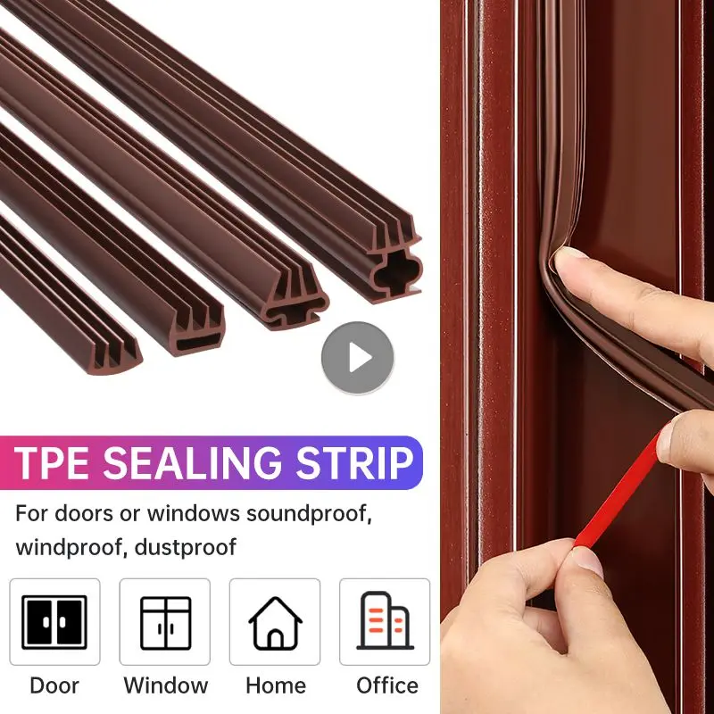 6M TPE Door Window Sealing Strip Self-adhesive Soundproof Stripping Door Seal Gap Filler Anti-collision Sound Insulation Strip
6M TPE Door Window Sealing Strip Self-adhesive Soundproof Stripping Door Seal Gap Filler Anti-collision Sound Insulation Strip