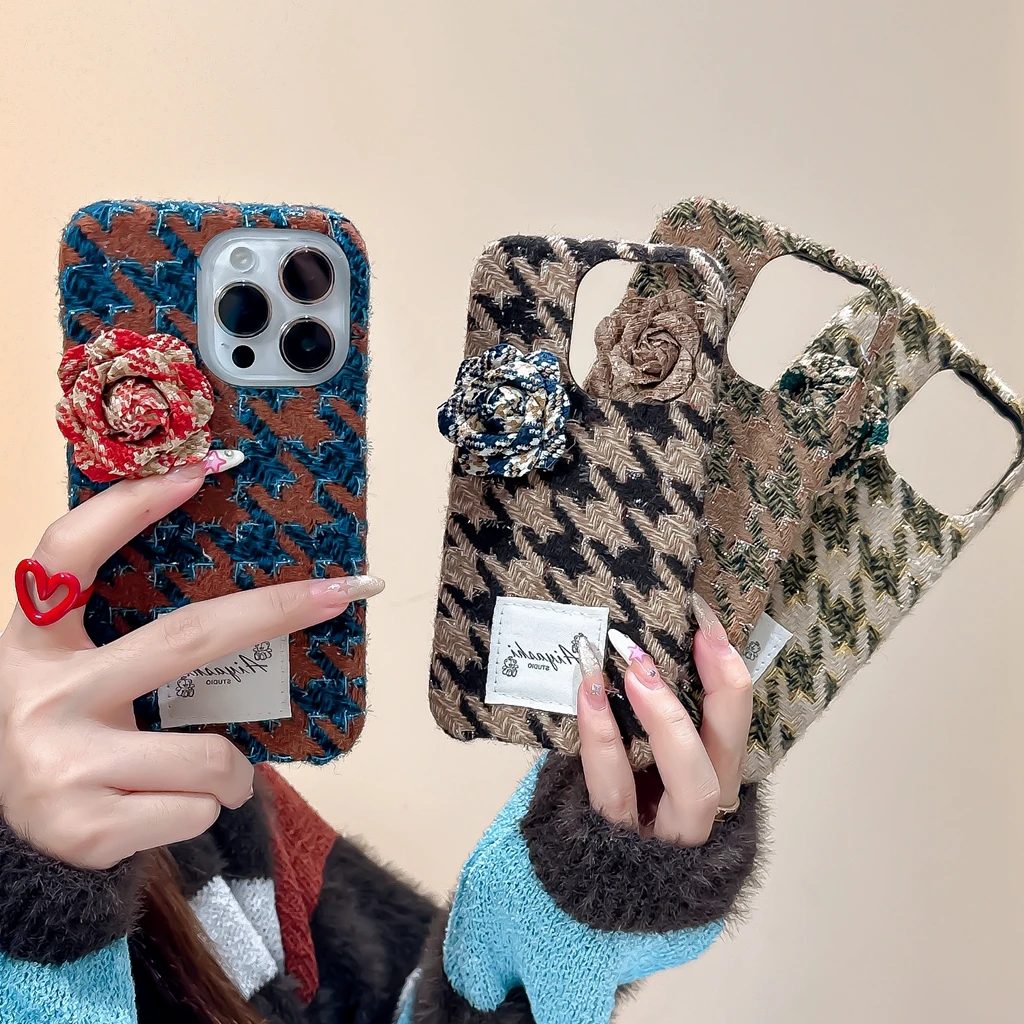 Stereoscopic Flower Checkered Pattern Phone Cover Case For iPhone 15 14 13 12 11 Pro Max
Stereoscopic Flower Checkered Pattern Phone Cover Case For iPhone 15 14 13 12 11 Pro Max