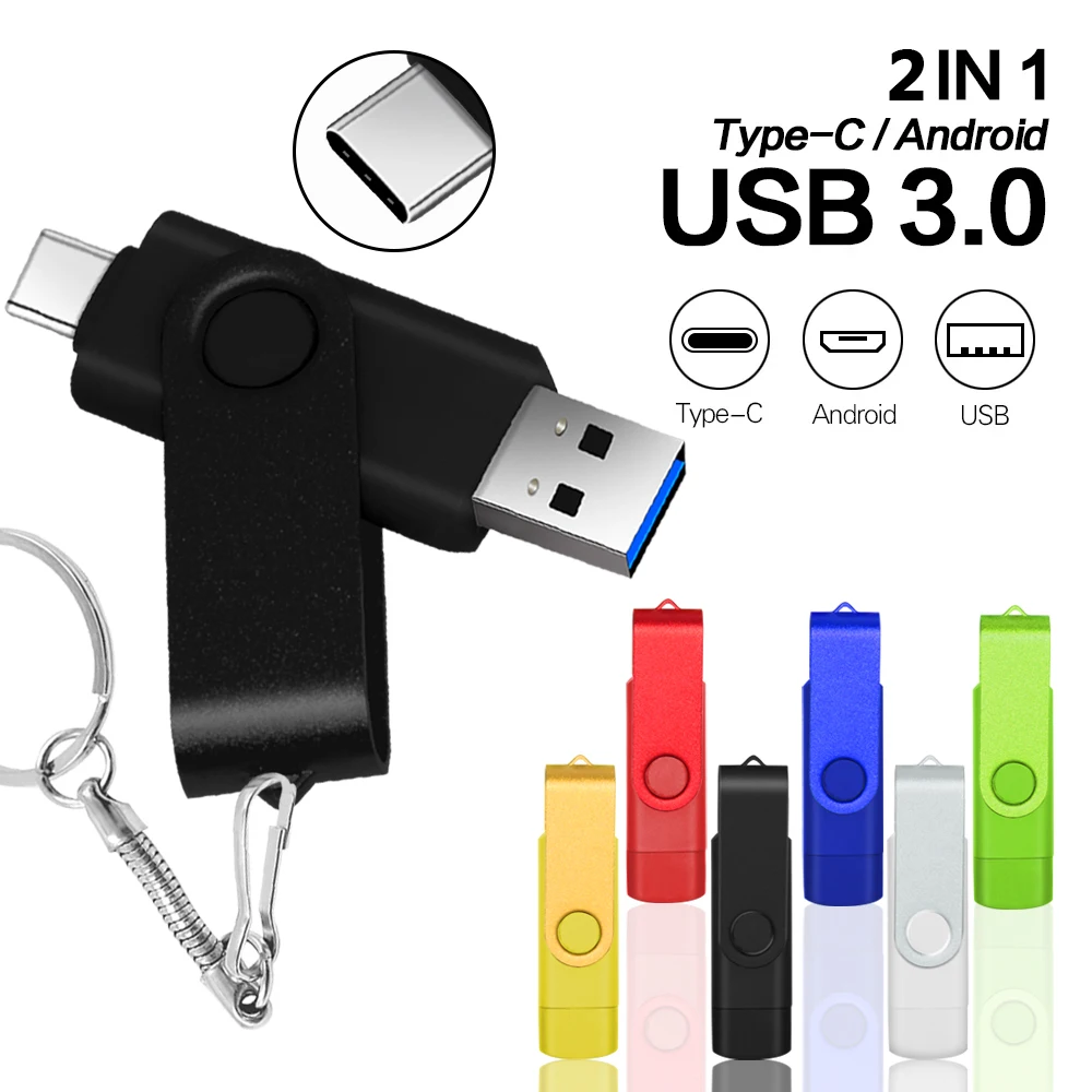 USB 3.0 TYPE C More Color USB Flash Drive OTG Pen Drive 128GB 64GB 32GB 16GB USB Stick 2 in 1 High Speed Pendrive
USB 3.0 TYPE C More Color USB Flash Drive OTG Pen Drive 128GB 64GB 32GB 16GB USB Stick 2 in 1 High Speed Pendrive