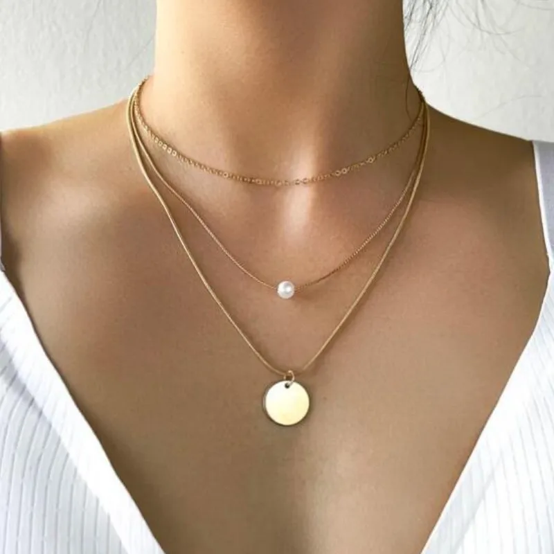 Trendy Clavicle Chain Simple Metal Faux Pearl Necklace Party Jewelry Accessories for Women
Trendy Clavicle Chain Simple Metal Faux Pearl Necklace Party Jewelry Accessories for Women