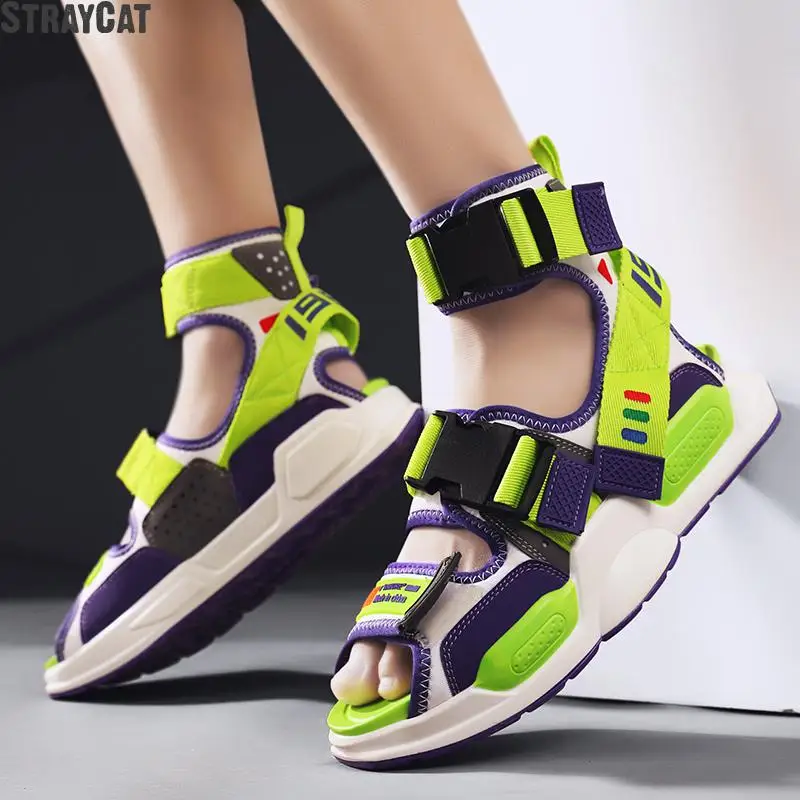 Brand Green Design Sandals for Men High Top Buckle Slides Men Summer Hip Hop Shoes Gladiator Beach Slippers Men Dropshipping
Brand Green Design Sandals for Men High Top Buckle Slides Men Summer Hip Hop Shoes Gladiator Beach Slippers Men Dropshipping