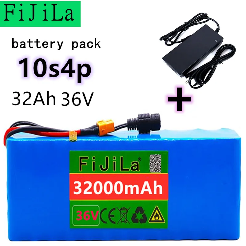 36V 10s4p 32ah Battery Pack 500W High-power Battery 42V 32000mah EBike Electric Bicycle BMS Battery with XT60 Plug + Charger Set
36V 10s4p 32ah Battery Pack 500W High-power Battery 42V 32000mah EBike Electric Bicycle BMS Battery with XT60 Plug + Charger Set