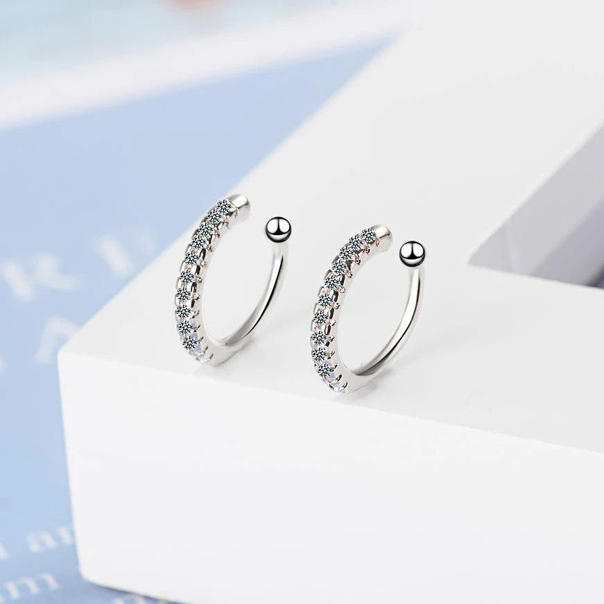 925 Silver Fashion Trend Non-piercing Earcuff Micro Zircon Clip on Earring Ear Cuff for Women Jewelry Gift
925 Silver Fashion Trend Non-piercing Earcuff Micro Zircon Clip on Earring Ear Cuff for Women Jewelry Gift