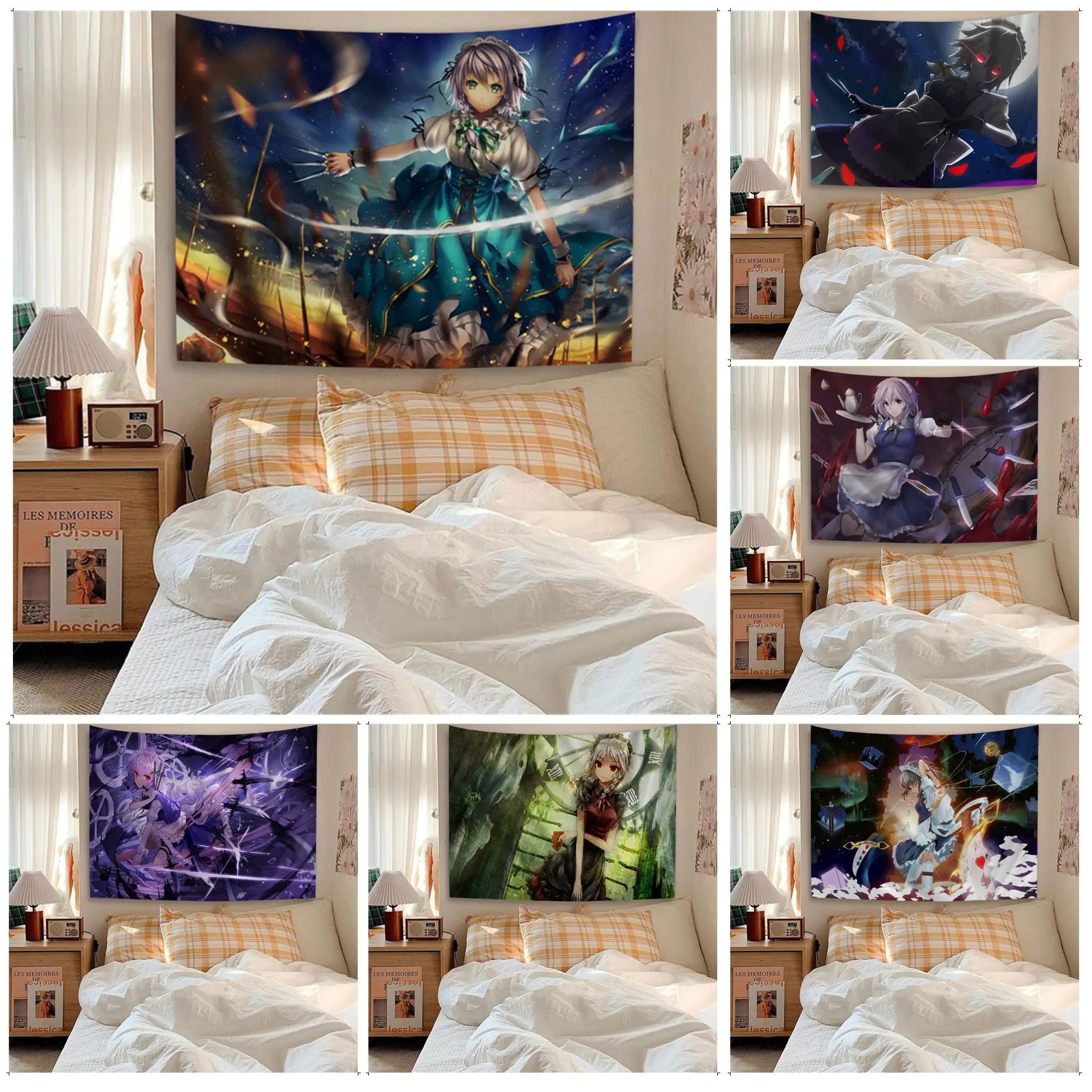 Sakuya Izayoi Hippie Wall Hanging Tapestries Japanese Wall Tapestry Anime Wall Art Decor
Sakuya Izayoi Hippie Wall Hanging Tapestries Japanese Wall Tapestry Anime Wall Art Decor