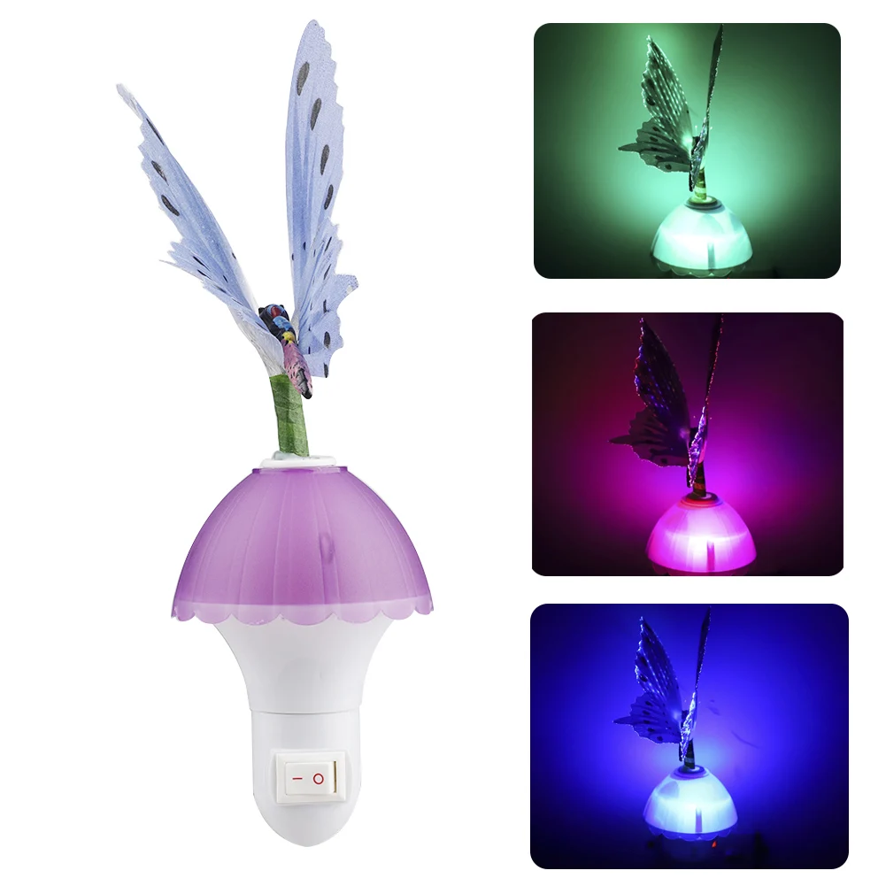 LED Lights RGB Creative Color Changing Lamp ABS Fiber Butterfly Lights Beautiful Wall Socket Night Lights Home Decorative
LED Lights RGB Creative Color Changing Lamp ABS Fiber Butterfly Lights Beautiful Wall Socket Night Lights Home Decorative