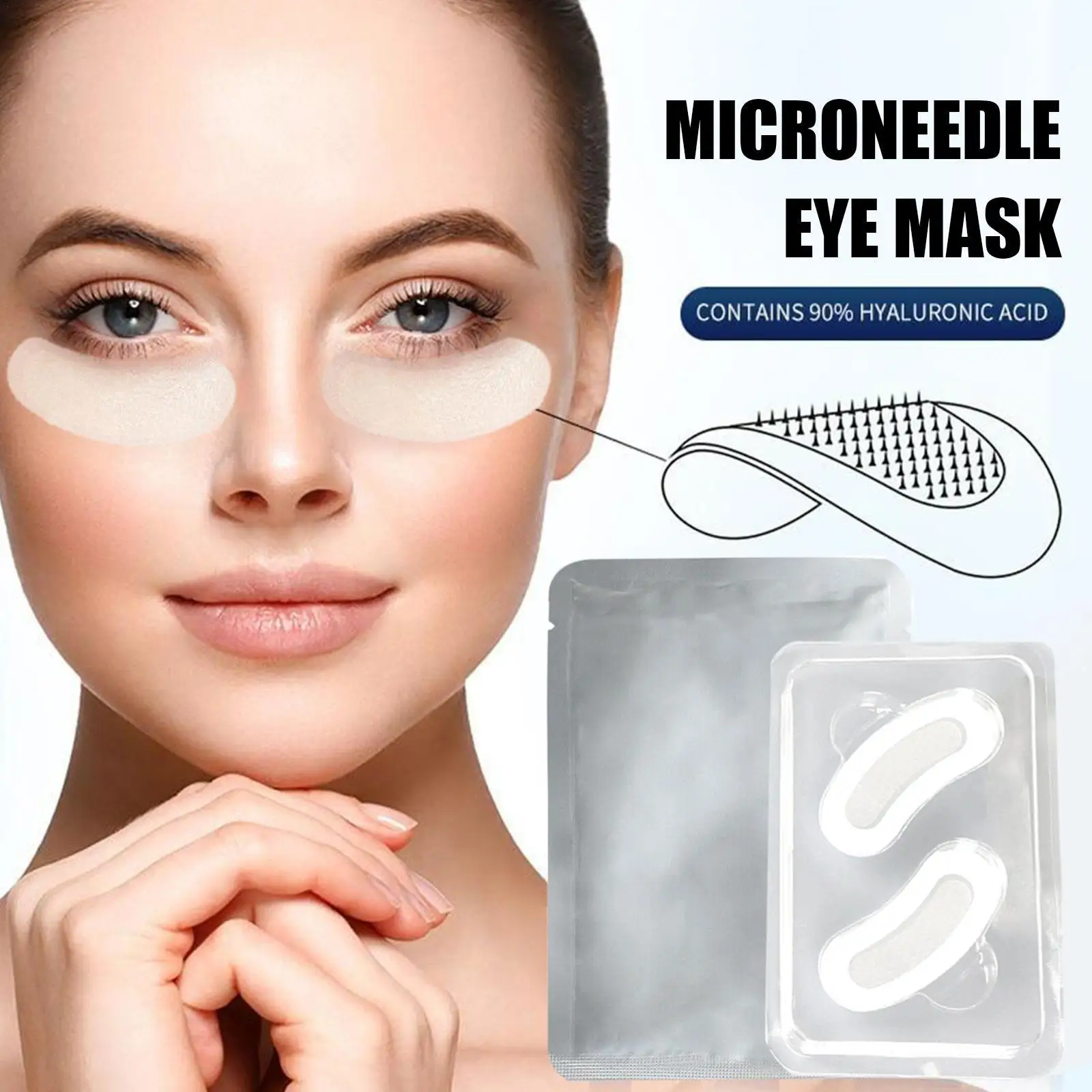 Micro Needle Eye Patches with Hyaluronic Acid Microneedle Eye Mask for Fine Lines Wrinkles 5 Pairs
Micro Needle Eye Patches with Hyaluronic Acid Microneedle Eye Mask for Fine Lines Wrinkles 5 Pairs