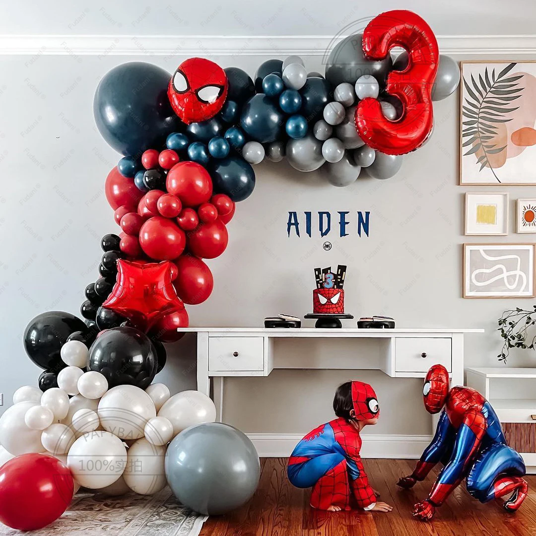 1Set Balloons Garland Arch Kit 3D Spimderman Foil Balloons Age 1-9 Kids Birthday Party Decors Air Globos Supplies Gift
1Set Balloons Garland Arch Kit 3D Spimderman Foil Balloons Age 1-9 Kids Birthday Party Decors Air Globos Supplies Gift