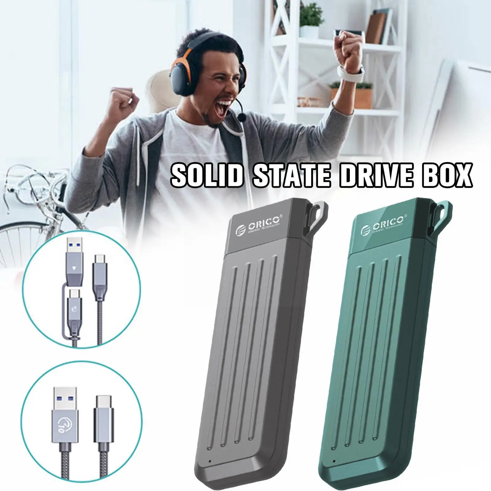 M2 SSD Case NVMe USB Type C Gen2 10Gbps PCIe SSD Enclosure 6Gbps NGFF Enclosure SATA State M.2 Drive Case M.2 NVMe N2A3
M2 SSD Case NVMe USB Type C Gen2 10Gbps PCIe SSD Enclosure 6Gbps NGFF Enclosure SATA State M.2 Drive Case M.2 NVMe N2A3