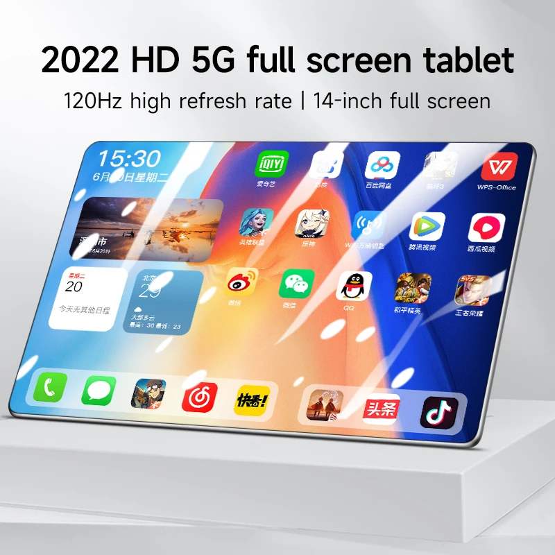 Global 10 inch 5G tablet 12GB+512GB Android 12.0 tablet 1280 * 800 HD full screen dual card+face recognition+wifi
Global 10 inch 5G tablet 12GB+512GB Android 12.0 tablet 1280 * 800 HD full screen dual card+face recognition+wifi