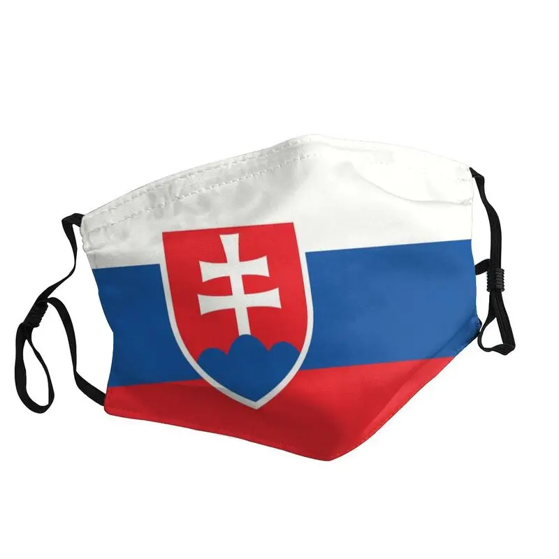 

Многоразовая маска на лицо с флагом Словакии, Мужская Пылезащитная маска, защитная маска, респиратор, маска