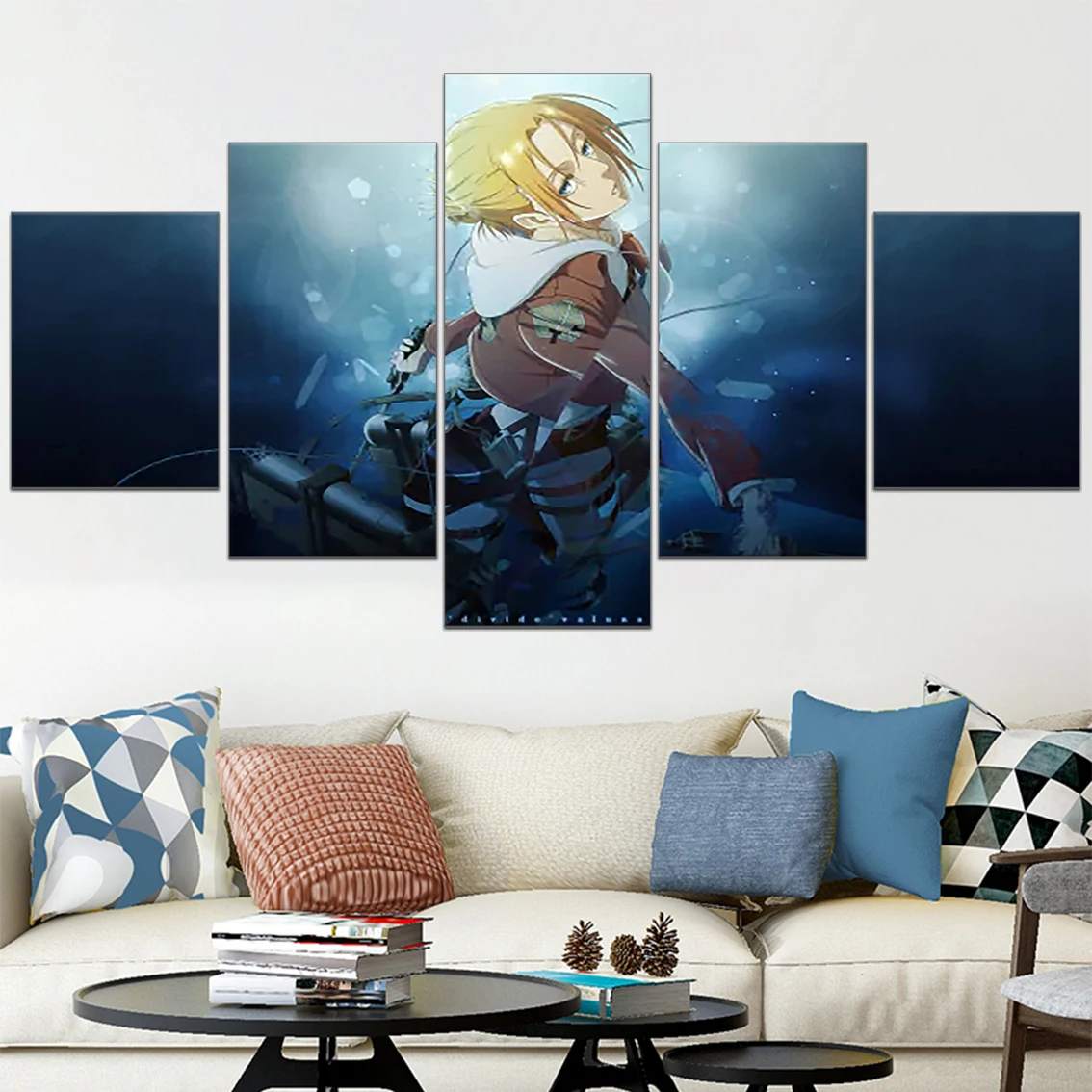Home Decor Canvas Painting Print Attack On Titan 5 Panel Modern Anime Annie Leonhart Picture Poster Wall Art Living Room Modular
Home Decor Canvas Painting Print Attack On Titan 5 Panel Modern Anime Annie Leonhart Picture Poster Wall Art Living Room Modular