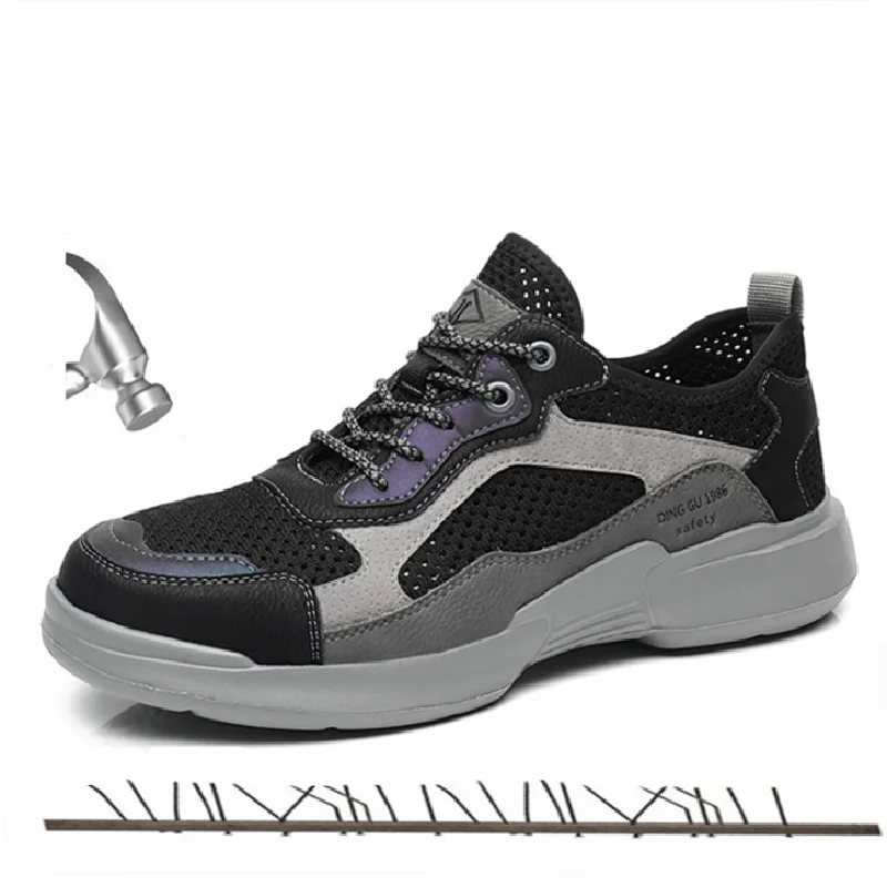 Summer Pop Men Work Shoes Breathable Sneakers Light Non-Slip Steel Toe Work Safety Shoes Comfortable Indestructible Shoes
Summer Pop Men Work Shoes Breathable Sneakers Light Non-Slip Steel Toe Work Safety Shoes Comfortable Indestructible Shoes