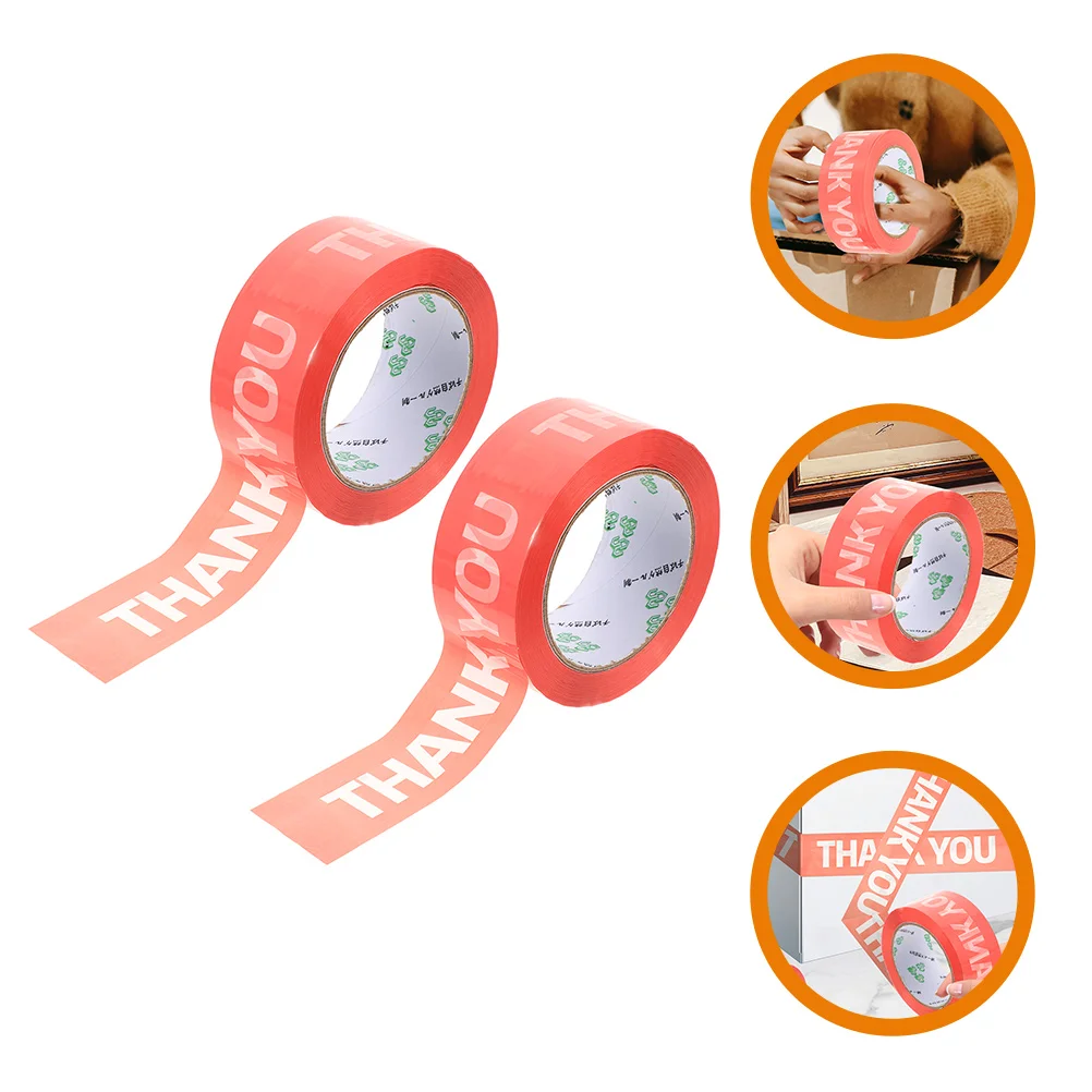 

2 Rolls Express Sealant White Duct Tape Festival Packaging Gift Office Pipeline Decorative Goods Opp Sealing Parcel