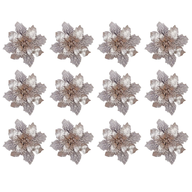 10pcs 11cm Big Artificial Glitter Flower Christmas Tree Pendants Ornament DIY
10pcs 11cm Big Artificial Glitter Flower Christmas Tree Pendants Ornament DIY