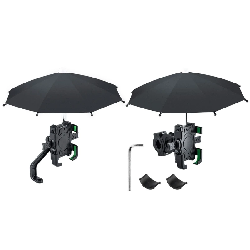 

Держатель мобильного телефона, мотоциклетный велосипедный зонт, портативный водонепроницаемый мини-зонтик, Прямая поставка