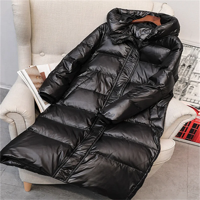 2022 Winter Down Jackets Women's Clothes Long Parkas Slim Hooded Warm Winter Coats Female Black Overcoats White duck down
2022 Winter Down Jackets Women's Clothes Long Parkas Slim Hooded Warm Winter Coats Female Black Overcoats White duck down
