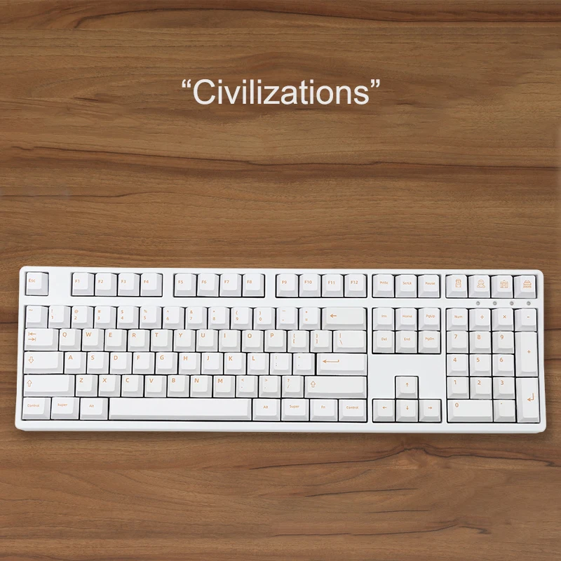 

KeyCap Set for Mechanical Keyboard,GMK Civilizations Theme,133 Keys,PBT,CHERRY Profile,Dye Sublimation,Opaque