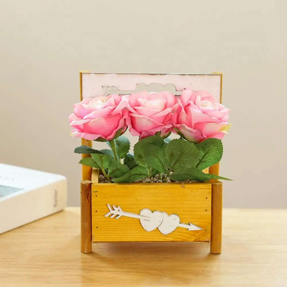 20cm Simulation Rose Bonsai Realistic Looking No Watering 3-head Roses Artificial Potted Plant Rose Flower Photography Prop
20cm Simulation Rose Bonsai Realistic Looking No Watering 3-head Roses Artificial Potted Plant Rose Flower Photography Prop