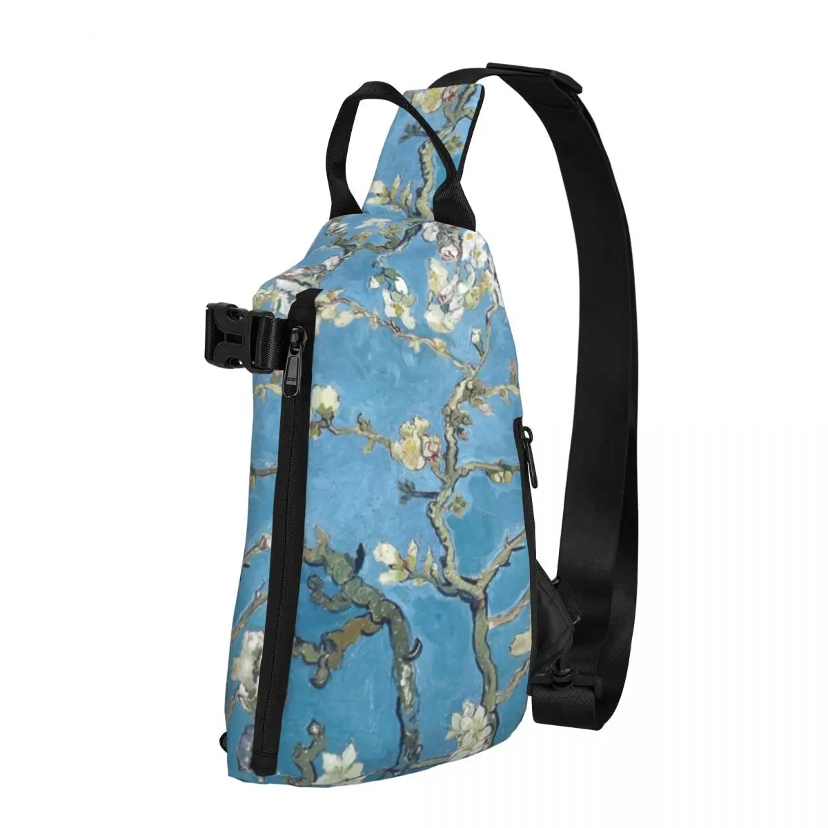 

Branches With Almond Blossom Shoulder Bags Vincent Van Gogh Cool Chest Bag Men Trekking Sling Bag Motorcycle Print Small Bags