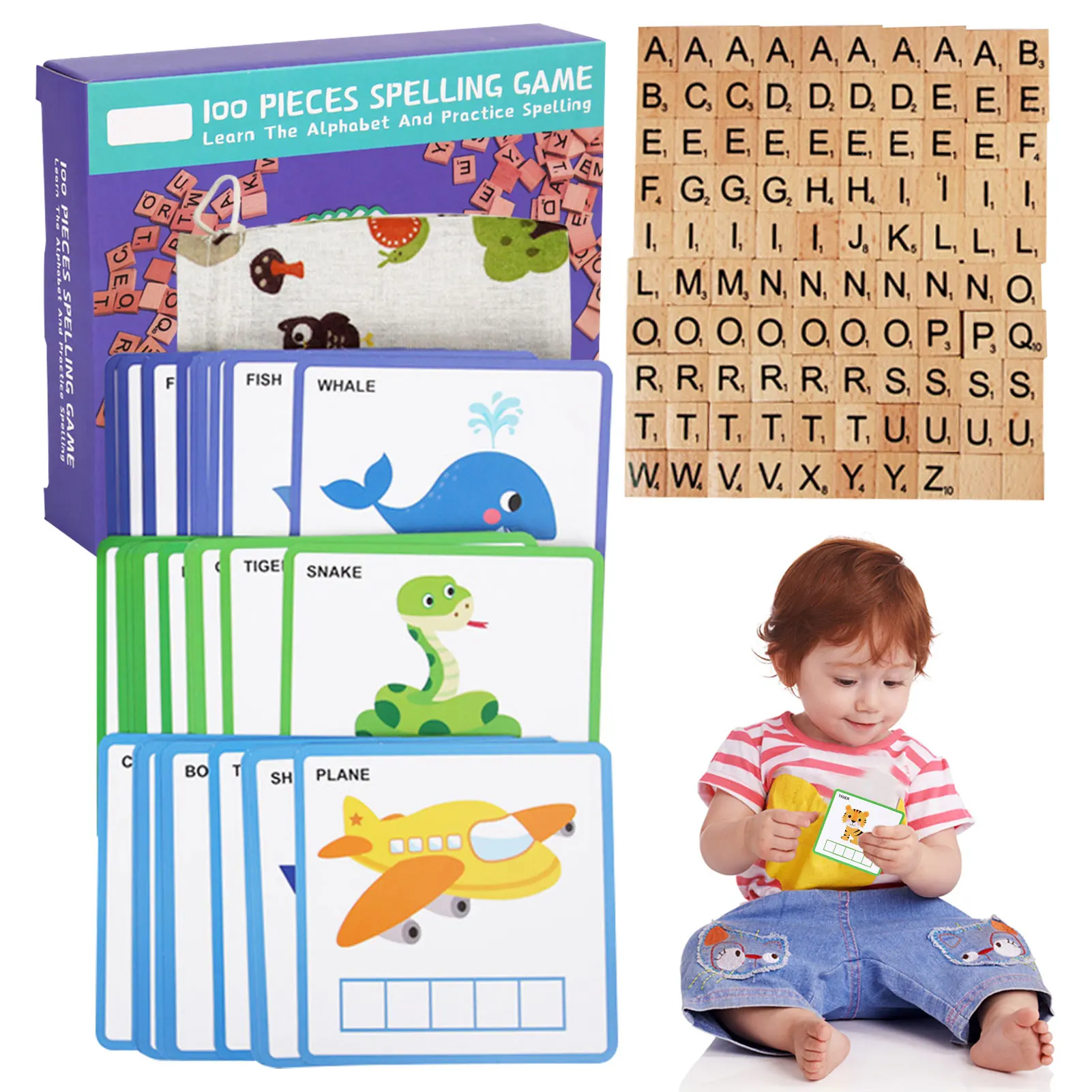 Toddler Flash Cards Spelling Games Double-Sided Sight Word Flash Cards Spelling Game Letter Blocks Alphabet Puzzle For Matching
Toddler Flash Cards Spelling Games Double-Sided Sight Word Flash Cards Spelling Game Letter Blocks Alphabet Puzzle For Matching
