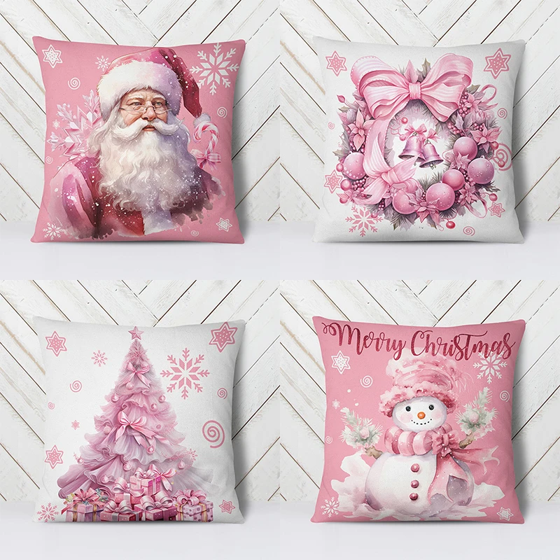 New Christmas Pink Throw Pillow Cover Sofa Cushion Cover Bedroom Room Home Decoration Christmas Decoration Holiday Gift
New Christmas Pink Throw Pillow Cover Sofa Cushion Cover Bedroom Room Home Decoration Christmas Decoration Holiday Gift