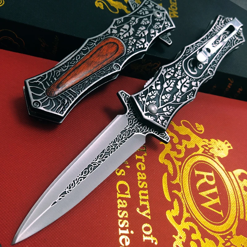 9.0'' Forged Military D2 Full Steel Folding Knife Self-Defense Pocket Outdoor Hunt Survival Combat Utility Camping Knives Tools
9.0'' Forged Military D2 Full Steel Folding Knife Self-Defense Pocket Outdoor Hunt Survival Combat Utility Camping Knives Tools
