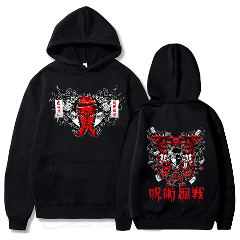 Jujutsu Kaisen Itadori Sukuna Hoodie Man Woman Harajuku Pullover Tops Sweatshirt Streetwear
Jujutsu Kaisen Itadori Sukuna Hoodie Man Woman Harajuku Pullover Tops Sweatshirt Streetwear