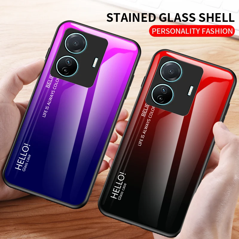Solid Color Gradient Case For VIVO IQOO NEO6 NEO5 5PRO Tempered Glass Phone Case For VIVO Z5X Y7S S12Pro S15E S10E S7
Solid Color Gradient Case For VIVO IQOO NEO6 NEO5 5PRO Tempered Glass Phone Case For VIVO Z5X Y7S S12Pro S15E S10E S7
