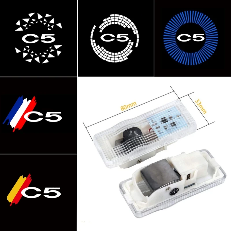 2Pcs LED Car Door Welcome Lights Courtesy Projector Ghost Shadow Lamp for Citroen C5 2010-2016 2013 2014 2015 Logo Accessories
2Pcs LED Car Door Welcome Lights Courtesy Projector Ghost Shadow Lamp for Citroen C5 2010-2016 2013 2014 2015 Logo Accessories