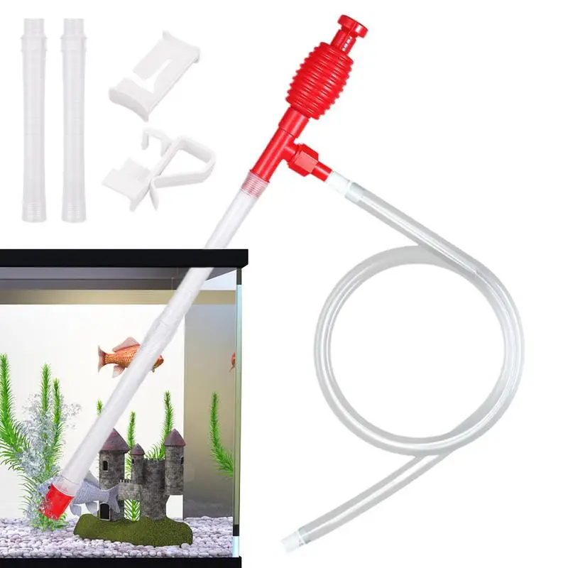 Аквариумный пылесос для гравия, Ручной Сифон для аквариума, чистящие инструменты для аквариума, сифон, чистящие инструменты с потоком 
Аквариумный пылесос для гравия, Ручной Сифон для аквариума, чистящие инструменты для аквариума, сифон, чистящие инструменты с потоком