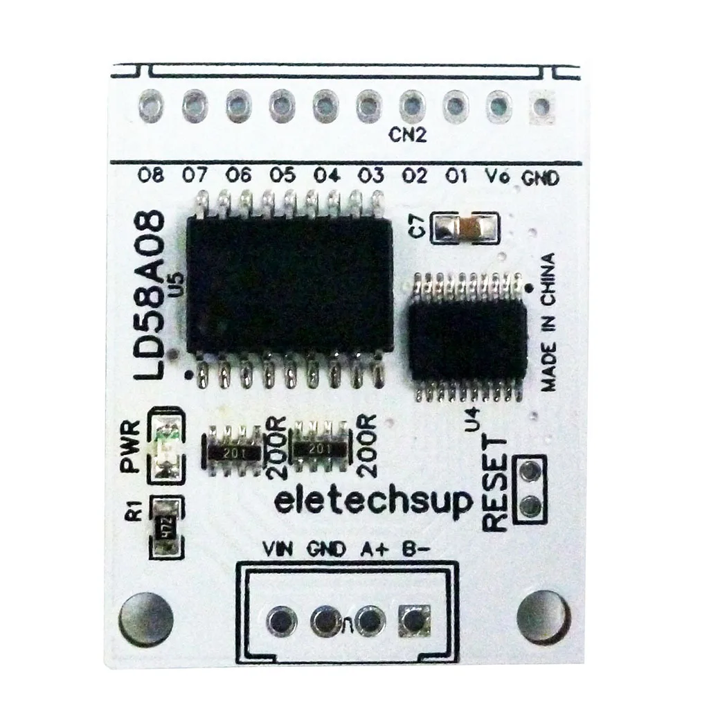 8 Channel Controller Module RS485 to PWM Output Darlington Transistor Driver Module for Multilayer Signal Lights Warning Alarm
8 Channel Controller Module RS485 to PWM Output Darlington Transistor Driver Module for Multilayer Signal Lights Warning Alarm