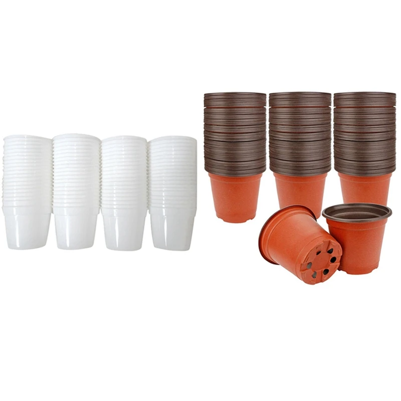 80Pcs Flowers Plants Seedlings Nursery Pots 6.5X5.5Cm With 130Pcs 10Cm Plastic Plants Nursery Seed Starting Pots
80Pcs Flowers Plants Seedlings Nursery Pots 6.5X5.5Cm With 130Pcs 10Cm Plastic Plants Nursery Seed Starting Pots