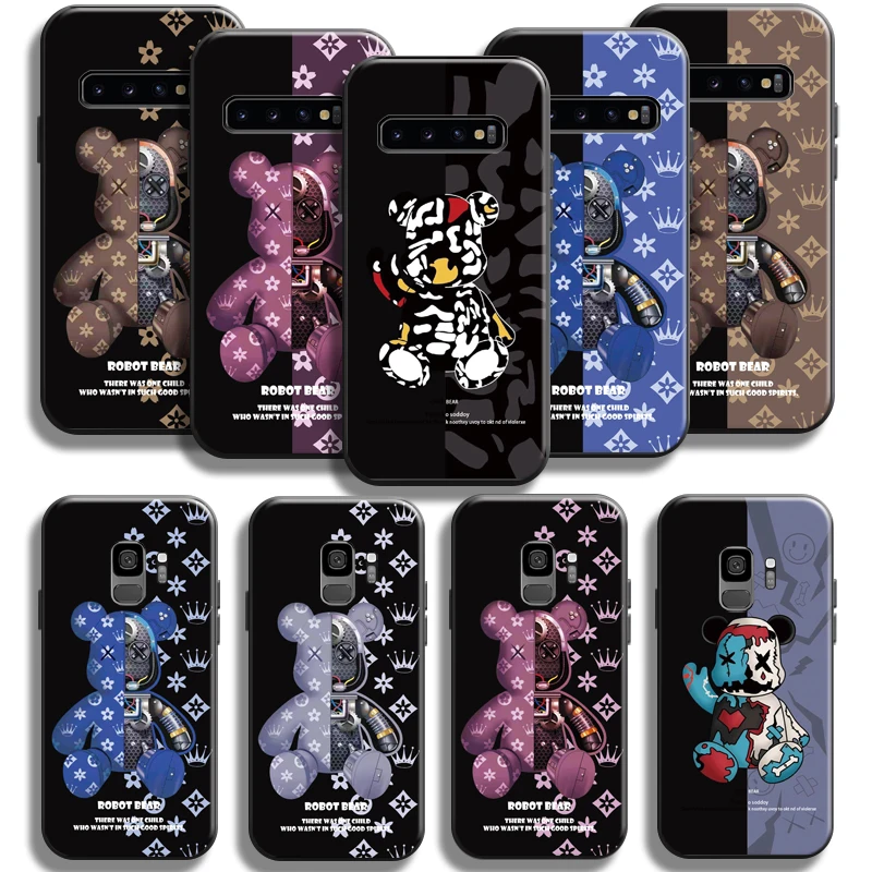 Fashion Luxury Bear Phone Case For Samsung Galaxy S10 5G S9 S8 Plus S10 Lite S10E Silicone Cover Black Liquid Silicon Soft Back
Fashion Luxury Bear Phone Case For Samsung Galaxy S10 5G S9 S8 Plus S10 Lite S10E Silicone Cover Black Liquid Silicon Soft Back