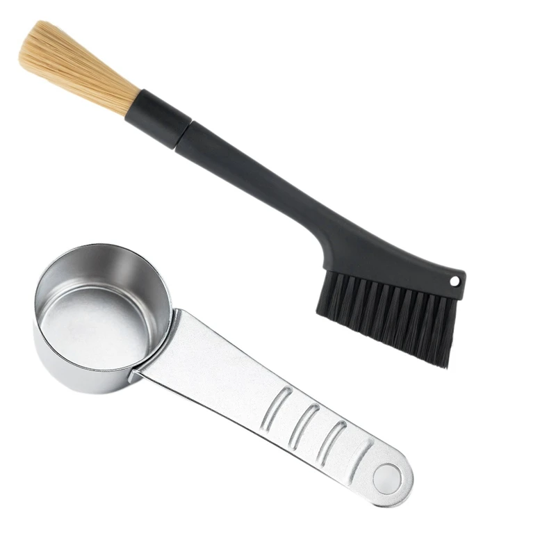 Removable Double Head Coffee Brush Espresso Coffee Grinder Machine Cleaning Brush Dusting Tool with Spoon
Removable Double Head Coffee Brush Espresso Coffee Grinder Machine Cleaning Brush Dusting Tool with Spoon
