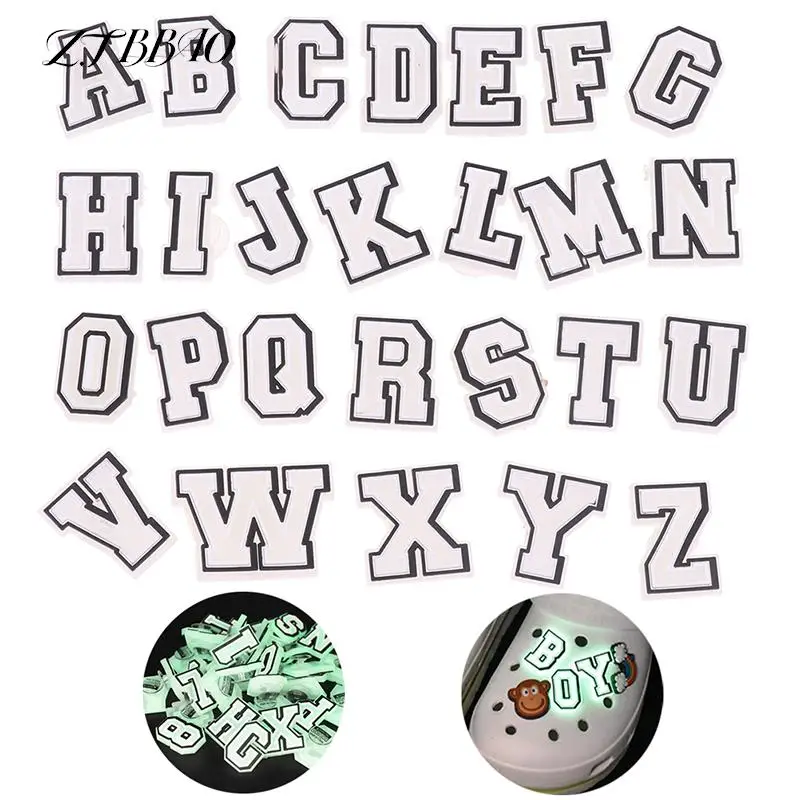 1PCS DIY Alphabet A-Z Letters Glow in the Dark Shoe Charms Garden Croc Accessories Decoration Fit Kids Adults Gifts Random
1PCS DIY Alphabet A-Z Letters Glow in the Dark Shoe Charms Garden Croc Accessories Decoration Fit Kids Adults Gifts Random