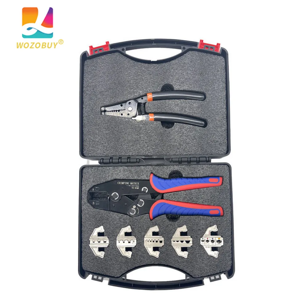 VX-9CQK Crimping Tool Set 7 PCS- Wire Crimper for Heat Shrink,Non-Insulated,Open Barrel,Flag,Ferrule Connectors,Wire Stripper
VX-9CQK Crimping Tool Set 7 PCS- Wire Crimper for Heat Shrink,Non-Insulated,Open Barrel,Flag,Ferrule Connectors,Wire Stripper