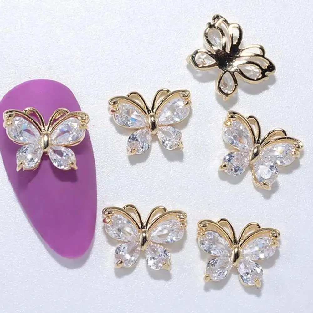 5pcs Manicure Accessory 3D Gold Silver Shiny Nail Art Rhinestone Butterfly Alloy Zircon
5pcs Manicure Accessory 3D Gold Silver Shiny Nail Art Rhinestone Butterfly Alloy Zircon