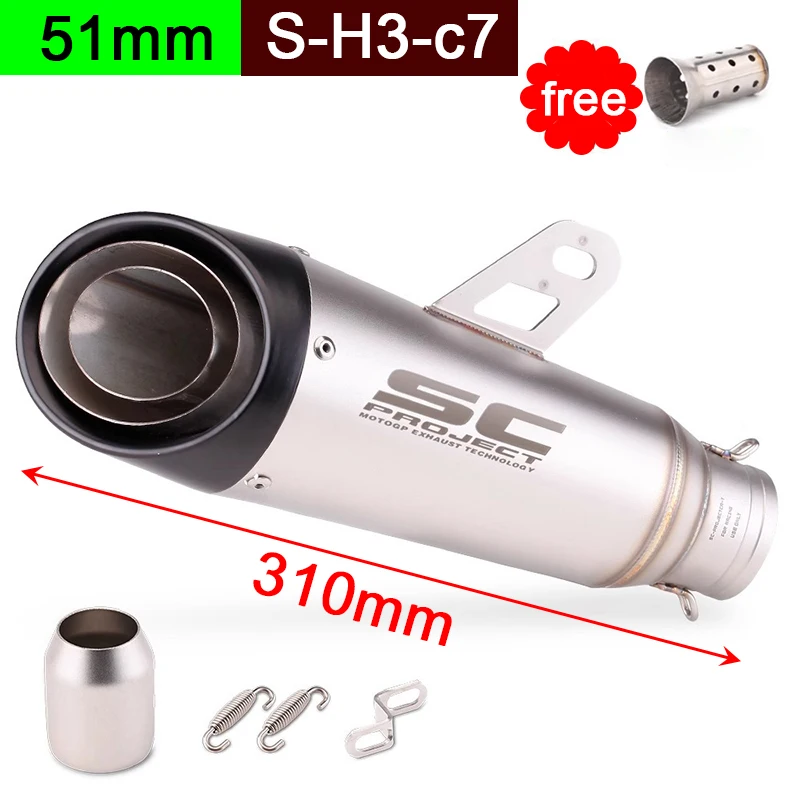 Глушитель выхлопной трубы мотоцикла SC 51 мм/60 мм, 3-слойный для Kawasaki Ninja Honda Yamaha Z250 Z300 Z400 ZX10 MT0709 R25 R3 R6
Глушитель выхлопной трубы мотоцикла SC 51 мм/60 мм, 3-слойный для Kawasaki Ninja Honda Yamaha Z250 Z300 Z400 ZX10 MT0709 R25 R3 R6