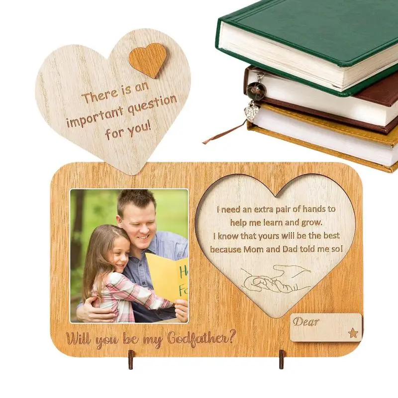 Will You Be My Godfather Wooden God Father Photo Frame Godfather Picture Godchild Gift Announcement Frame Father's Day Proposal
Will You Be My Godfather Wooden God Father Photo Frame Godfather Picture Godchild Gift Announcement Frame Father's Day Proposal