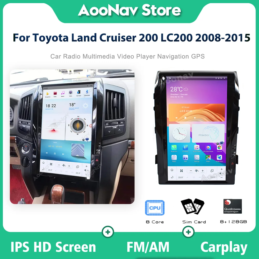 16 дюймов Android 11 автомобильная стереосистема для Toyota Land Cruiser 200 LC200 2008-2015 мультимедийный GPS-навигатор в стиле Tesla плеер для Carplay
16 дюймов Android 11 автомобильная стереосистема для Toyota Land Cruiser 200 LC200 2008-2015 мультимедийный GPS-навигатор в стиле Tesla плеер для Carplay