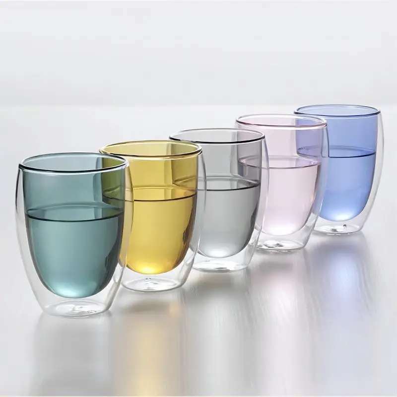 Grey/Pink/Green/Blue Colour Double Wall Insulated Drinking Glass Cup Coffee Tea Juice 250ML/350ML/450ML Transparent Heat Shield
Grey/Pink/Green/Blue Colour Double Wall Insulated Drinking Glass Cup Coffee Tea Juice 250ML/350ML/450ML Transparent Heat Shield